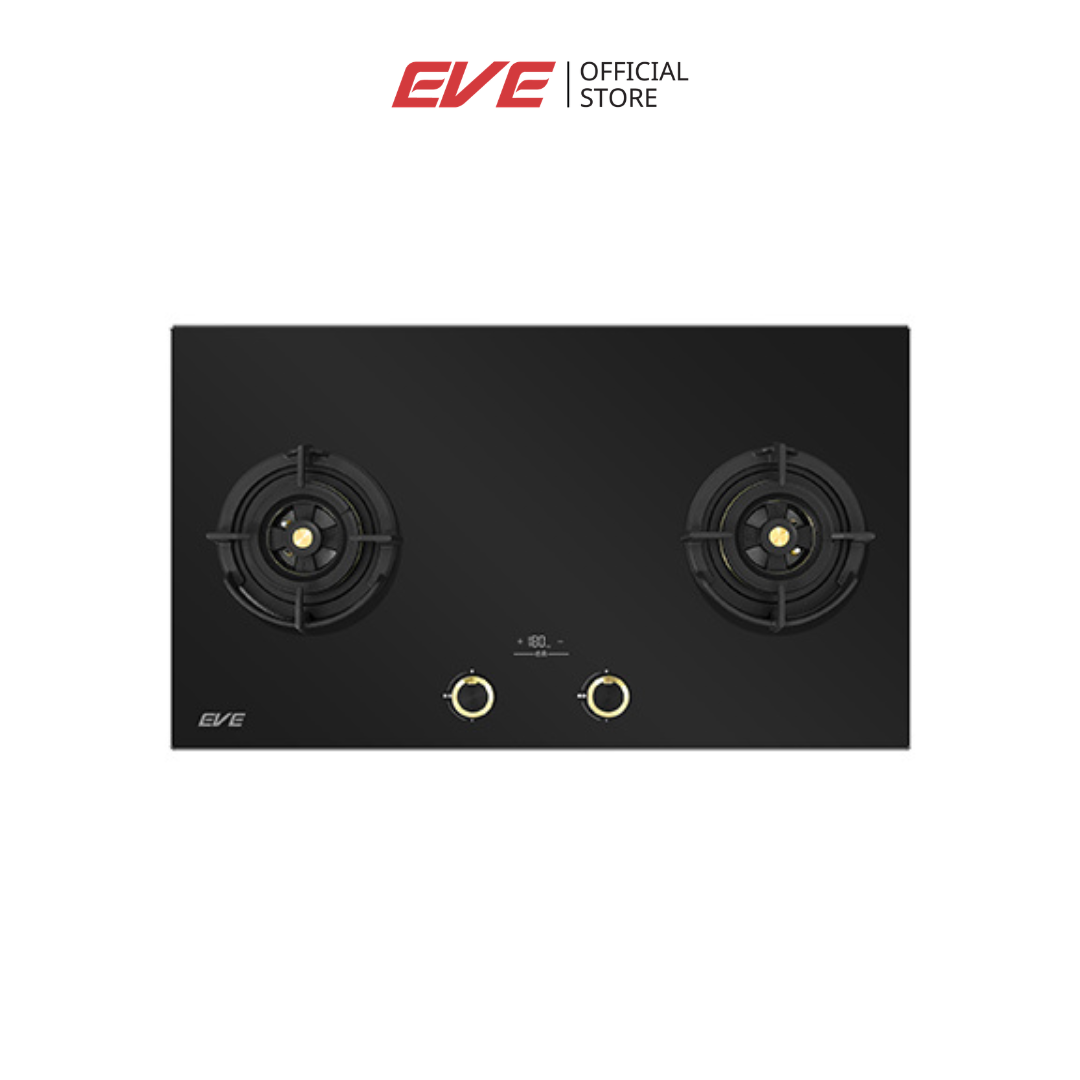 เตาฝังแก๊ส 4 หัว ฐานกระจกนิรภัย EVE HB78-SBH289/BG 78 ซม. สีดำ_9